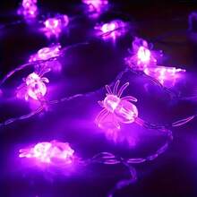 1PC 1.5M10LED/3M20LED Battery Box Halloween Spider Light String, Not Including Battery, Suitable For Halloween, Autumn Harvest, Parties, Room Decoration Halloween Decor Light Home Decor Party Decor Halloween Decoration Room Decor Halloween Garden Decor For Gift Fairy - Halloween Spider Light String - View 6