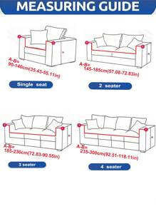 1pc Jacquard Solid Color Stretchy Full Coverage Sofa Slipcover, Simple Style Pet Friendly Anti-Slip Anti-Dirt Anti-Scratch, Suitable For All Seasons Spring Summer Autumn Winter, Machine Washable, Holiday And New Home Decor Sofa Cover