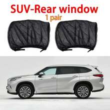 Juego de 4 piezas de mallas para ventanas, parasol premium, mosquitera transpirable para ventanas delanteras y traseras, accesorios de protección - Ventana trasera de SUV - Ver 9