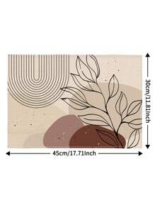 1/2/4/6/8pcs Digital Print Placemats, Bohemian Pattern Printed Placemats For Dining Table Decor, Suitable For Daily Use, Holidays, Parties, Birthdays, Weddings, Dinners, Kitchen, Dining Room, And Home Textile Decoration