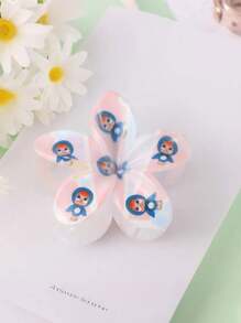 1pc/6pcs Cartoon Doodle Plumeria Hair Clips, Suitable For Women's Daily Life, Leisure, Party, Commuting, Vacation - Hair Accessories, Best Gift For Girlfriend, Mom On Holidays, Birthday, Anniversary Or Graduation
