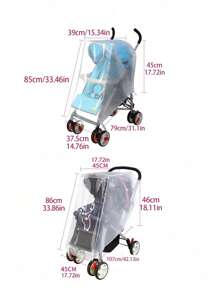 1 Stück Baby Kinderwagen transparenter Regenschutz, wetterfeste Abdeckung für Outdoor-Reisen mit Säuglingskinderwagen