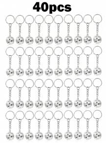 5/10/20pcs Sparkling Mini Disco Ball Pendant Key Chain Charms Set, Glitter Bag Accessories For Party Decoration, Multipurpose Phone Charm, Backpack Handbag Car Key Earphone Box Decor, Party Favor Gifts For Guests, Suitable For Retro Party Disco Theme, Concerts, Weddings, Graduations, Anniversaries, Christmas Tree Decorations, Thanksgiving Small Gifts