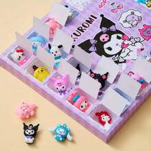 Sanrio 40 Piece Set Of Sanrio Black Rice And Hello Kitty Handmade Christmas Set - Fun Punching Activity Set, Suitable For Party Gifts And Home Decoration Sanrio Toys, Punching Fun Gift Pendants, Blind Box Stalls (Random Internal Style And Color, Random Outer Packaging
