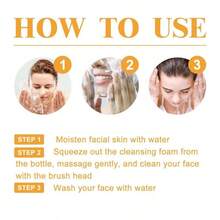 2 Pics / Pack NEW - Veecent Turmeric + Kojic Acid Foaming Facial Cleanser + Silicone Brush Cleansing Skincare Comfort Skin Repair - 150ml*1 - View 6