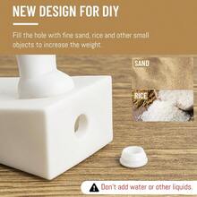 Cute Door Stop Decorative And Sturdy Decorative Door Stop Lower Front Wed Suitable For More Doors White Patented - White - View 4