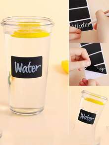 120 张/包可重复使用黑板标签贴纸，防水可移除非粘性标签，适用于家庭厨房调味罐