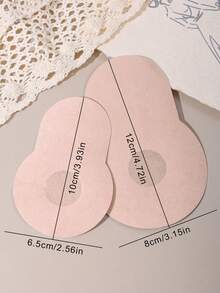 10/20/50片装一次性丰胸胶带、无纺布防下垂聚拢型乳贴、性感、防眩光、防尴尬、防止突出点向外凸起的奶嘴套、聚拢型文胸、一次性乳贴聚拢型乳贴、隐形乳贴花瓣米色 - 杏色 - 查看 10