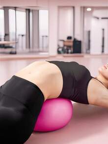 健身球小型瑜伽球，9 英寸迷你普拉提球，防爆防滑迷你瑜伽球，用于稳定、健身、物理治疗、伸展和核心力量锻炼，适合家庭健身房和办公室，平衡、稳定、伸展，基本型号