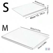 1 pièce planche à découper en acrylique noire/transparente pour le comptoir de cuisine, grande planche à découper pour la cuisine et la salle à manger familiale. Très bon ustensile de cuisine avec rebord anti-dérapant. - transparent - Voir 13