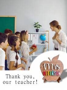 Custom Teacher Appreciation Gift,Personalized Teacher Apple Sign, Gifts For Teacher, Personalized Teacher Gift, Back To School Gift