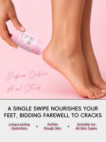 LAIKOU 1 Pc Moisturizing LAIKOU Japan Sakura Heel Stick, 40g Smoothed Foot Mask Crack Prevention Foot Moisturizer Skin Repair Remove Hard Skin Foot Care Products SPA Gifts For Girl Friend Makeup