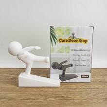 Cute Door Stop Decorative And Sturdy Decorative Door Stop Lower Front Wed Suitable For More Doors White Patented - White - View 6