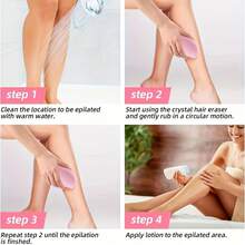 Magic Crystal Hair Remover For Adults - Fast And Painless Hair Removal Tool For Smooth Skin - 藍色 - 查看 9