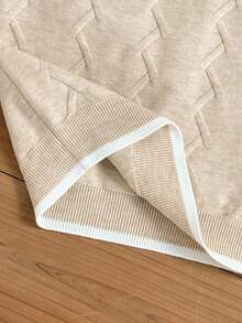 1 szt. Chłopięcy sweter w stylu japońskim, swobodny, jednolity kolor, sweter z dzianiny, kołnierzyk z guzikami w kształcie rombu, wiosna/jesień