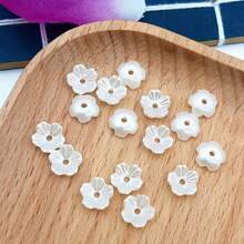 200 piezas de cuentas de flor de acrílico para hacer joyería DIY - Cuentas de pétalos florales transparentes para pulseras, collares y manualidades