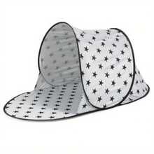 1个装速开沙滩帐篷 - 防紫外线遮阳篷，轻便沙滩凉亭，户外探险遮阳棚 - 30秒快速搭建 - 沙滩家庭必备 - 音乐节露营装备 - 后院遮阳 - 体育赛事遮阳 - 应急防晒