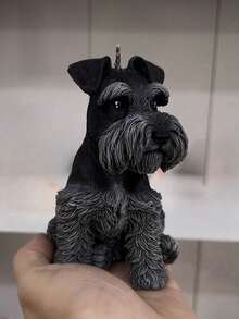 3D Dog Candle Mold Schnauzer Candle Silicone Mold For Making Candle Soap Plaster Gifts Dog Design Home Decor Craft Supplies Perfect For Dog Lovers - White - View 6