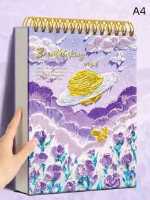 Libreta de bocetos con tapa dura artística, libro de bocetos para dibujo 16K, útiles escolares, de vuelta al colegio