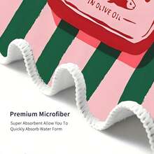 1 件沙丁鱼速干沙滩巾 - 柔软、吸水、轻便，带有有趣的卡通沙丁鱼罐头设计 - 非常适合游泳、冲浪、露营和旅行必需品、冲浪配件 - 珊瑚橙 - 查看 10