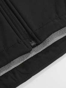 Giacca spessa da uomo in pile impermeabile e antivento per uso all'aperto, autunno inverno