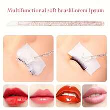 Juego de 600 suministros para extensiones de pestañas, que incluye 200 bobinas de pestañas, 200 pinceles negros para ojos, 200 pinceles de cristal para labios, 200 hisopos de algodón mini, cepillos de rímel y juego de herramientas de maquillaje (multicolor)