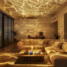 1 pieza Luz de proyección de estrellas alimentada por USB creativa, en parte con control remoto, iluminación RGB multifuncional para la sala de estar, el dormitorio, etc. Ideal como regalo festivo, de cumpleaños o de Navidad. Luz de proyección decorativa alimentada por USB.