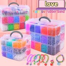 全新彩色松紧带编织礼品套装，各种彩色橡皮筋及零件，适合制作手链、手机带、包带、吊坠，是各种场合和生日的最佳礼物 - 彩色 - 查看 11