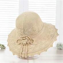 Women Masks & Visor Hat - Navy Blue Flower - View 9