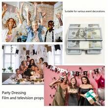 100/200/500 Replica $100 Prop Paper, Replica 11.56cm*4.6cm $100 Bill Prop Paper, Replica Mini $100 Prop Paper, Suitable For Holiday Parties, Gathering Atmosphere Prop Paper Fake Banknote, 11.56cm*4.6cm Bouquet Money Prop Paper - Multicolor - View 5