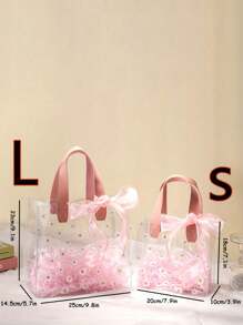 1pc Hand-Held Gift Bag, Frosted Gift Packaging Bag, Hand-Held Shopping Bag, Large-Capacity Gift Bag, Holiday Essentials, Suitable For Parties, Birthdays, Weddings, Festivals, Etc., Is A Perfect Choice For Gift Giving, Holiday Gifts.