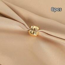 4 pièces/8 pièces Pinces magnétiques pour foulards, fixateurs de col de chemise, broche cachée anti-exposition pour les foulards, broche décorative 2 en 1