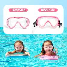 Berallo Kids Snorkel Gear Diving Mask Anti-Fog And Anti-Leak Swimming Goggles Snorkeling Glasses Waterproof Durable Tempered Glass Mask For Children 4 - 14 Age - Transparent Pink - View 5