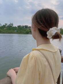 3 件/1 件白色织物弹性头带，不会对头发造成伤害，适合日常使用，休闲 - 白色 - 查看 3