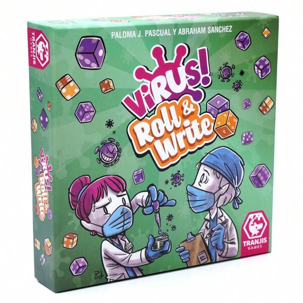 Juego de mesa "Virus" de tirada y escritura, juego de estrategia y dados divertido para familias, juego de cartas para fiestas