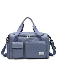 1pc Women Personalized Sports Gym Bag, Multi-Function Travel Duffel Bag With Shoe Compartment & Wet Dry Pocket, Fashionable Versatile Shoulder Bag, Large Capacity Multi-Pocket Storage Bag, Luggage Strap, Embroidered Custom Name/Initial,All-Purpose,Large Capacity,Versatile,Multifunction,Colorful,Cute,Adorable,Contracted,Funny,Kawaii,Y2K,Minimalist,Commuting,Business Casual,Basics,Custom,Personalized,Unique,Customized,Ideal Gifts For Him,Ideal Gifts For Her,Her,Family,Friends,Girlfriend,For Anniversaries,For Birthdays,For Holiday/ Vacation,For Outdoors/Outings/Travel/Hiking/Stadium/Sports/Climbing,For Business/Commute/Work/Office,New Year Glamour ,Travel Organizer - Multicolor - View 35
