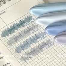 活力渐变荧光笔套装 - 4 支装特大双头马克笔，适用于笔记记录、日记和旅行、护眼涂鸦笔、学校和办公用品