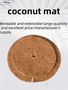 Felpudos de fibra de coco a medida, antidesizantes y con recubrimiento de plástico - Felpudos de jardín anti-retención de tierra para plantas de interior y exterior, suministro directo de fábrica con diseño recortable a medida (30x30cm, 40x40cm, 50x50cm)