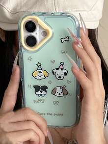 1 件可爱狗狗设计 16 Pro Max 手机壳，适用于 15 新款 16 Pro 的柔软硅胶保护套，适用于 14、13 的手机配件