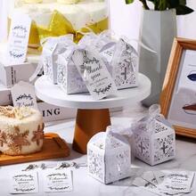 30 piezas Recuerdos de bautizo, 10 llaveros de ángel de recuerdo de fiesta de bautizo, 10 cajas de recuerdo de bautizo, 10 etiquetas de recuerdo de agradecimiento, regalos de fiesta de primera comunión (blanco) - Multicolor - Ver 5