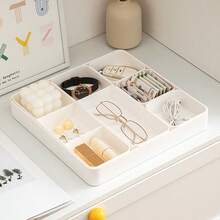 Soporte apilable para exhibición de joyería, caja portátil para sostener anillos, aretes, collares, pendientes y organizador de accesorios