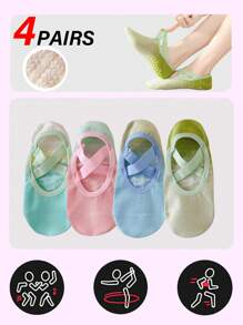 Chaussettes bateau de yoga dégradées pour dames, antidérapantes professionnelles pour l'intérieur, légères, chaussettes basses d'été. Convient pour le pilates, la remise en forme et toutes sortes d'activités sportives.