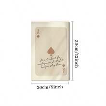 1 pieza Póster de pared de decoración con diseño de as de espadas retro, con cita inspiradora, decoración de pared de carta de as beige Tre26 - Multicolor - Ver 10