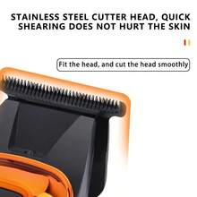 Kemei KM-037 Cordless Barber Hair Clippers For Men Professional,R TYPE BLADE,2 Speed,LED Display,Beard Hair Trimmer For Men,Men Barber Hair Clippers,Hair Cutting Tools Kit,Electric Razor Beard Shavers Gift For Men,USB Type-C - Multicolor - View 4