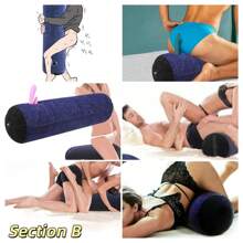 SM Product Universal Bedroom Furniture, Inflatable Wedge-Shaped Sex Pillow, Portable Pillow, Adult Tool, Body Locator, Sex Pillowcase Wedge-Shaped Pillow, Toy Pillow, Inflatable Toy, Couple Toy Chair Cushion Velvet, Bedroom Furniture, Toy Love Gift Bed Decoration Pillow (Blue)