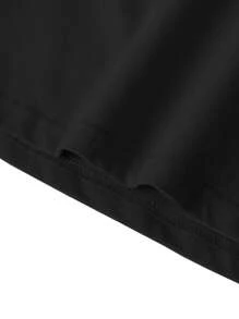 200g Cotton T-Shirt 2025 Men's New Short-Sleeved Cotton Vacation Pattern Short-Sleeved Crew Neck Matching Look