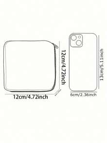 Minimalist Animal Pattern Sanitary Pad Storage Pouch - Multicolor - View 7