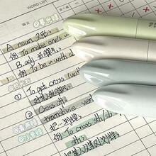 活力渐变荧光笔套装 - 4 支装特大双头马克笔，适用于笔记记录、日记和旅行、护眼涂鸦笔、学校和办公用品