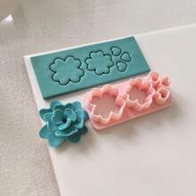 1pc/8pcs Polymer Clay Flower Petal Cutter - 8 Shapes Polymer Clay Petal Cutters For Making Polymer Clay Jewelry Earrings - Pink - View 18