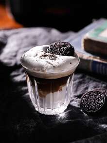 1pc Vintage Ribbed Glass Coffee Cup, Espresso Tumbler, Cortado Glass, Clear Drinking Glasses, Beverage Mug, Elegant Fluted Design, Heat-Resistant Glassware For Latte, Water, Juice, Ideal For Home, Cafe, Office, Parties, Practical Gift For Adults, Men, Women - Multicolor - View 9